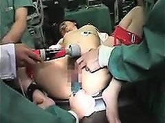 Helpless Japanese Lady Has A Group Of Doctors Pleasing Her